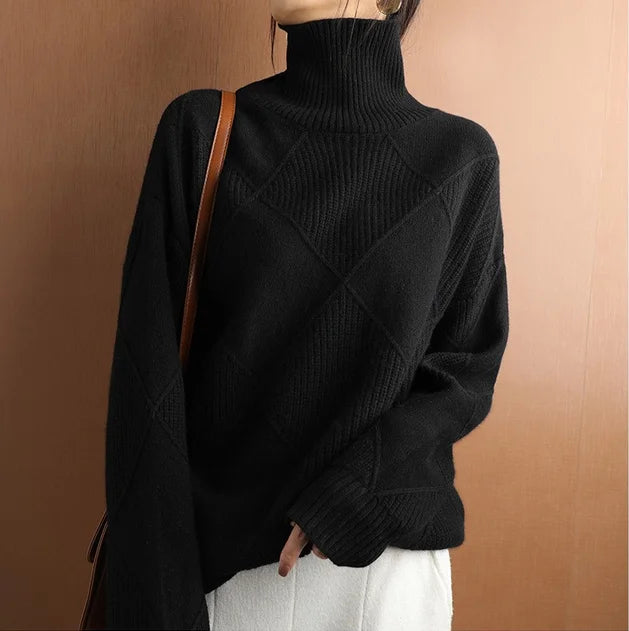 Weicher Rollkragenpullover Für Bequeme Und Elegante Tage