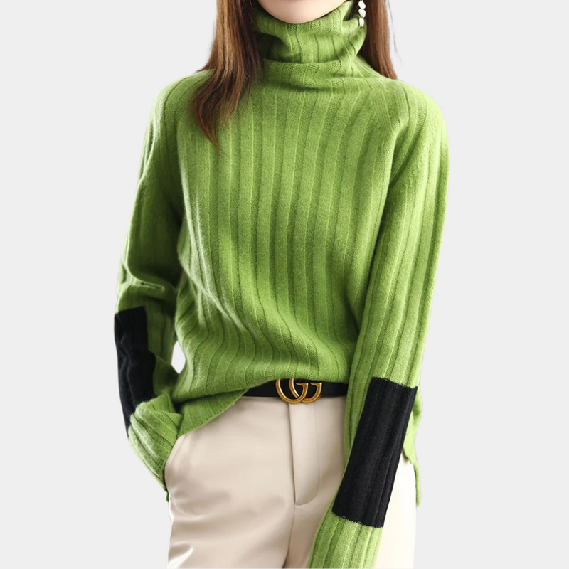 Weicher Rollkragenpullover für Damen im klassischen Stil