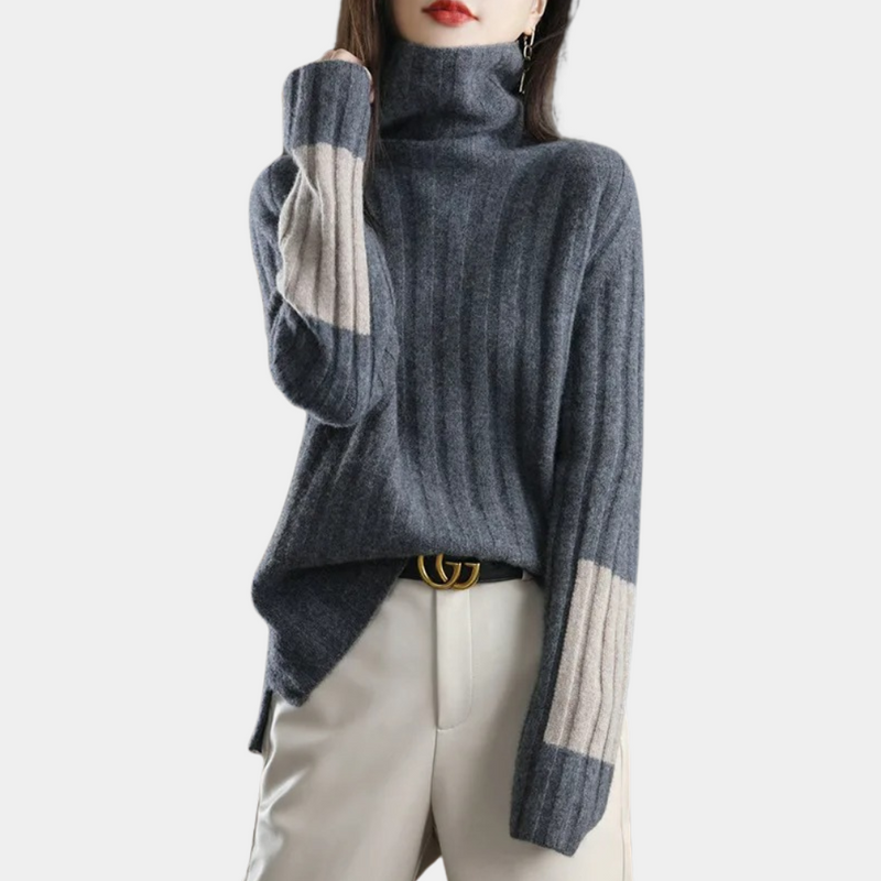Weicher Rollkragenpullover für Damen im klassischen Stil