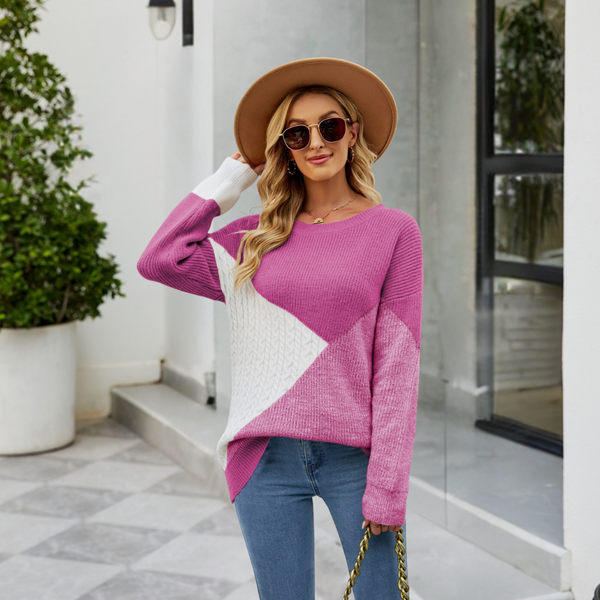 Weicher Strickpullover Für Damen Mit Klassischem Schnitt