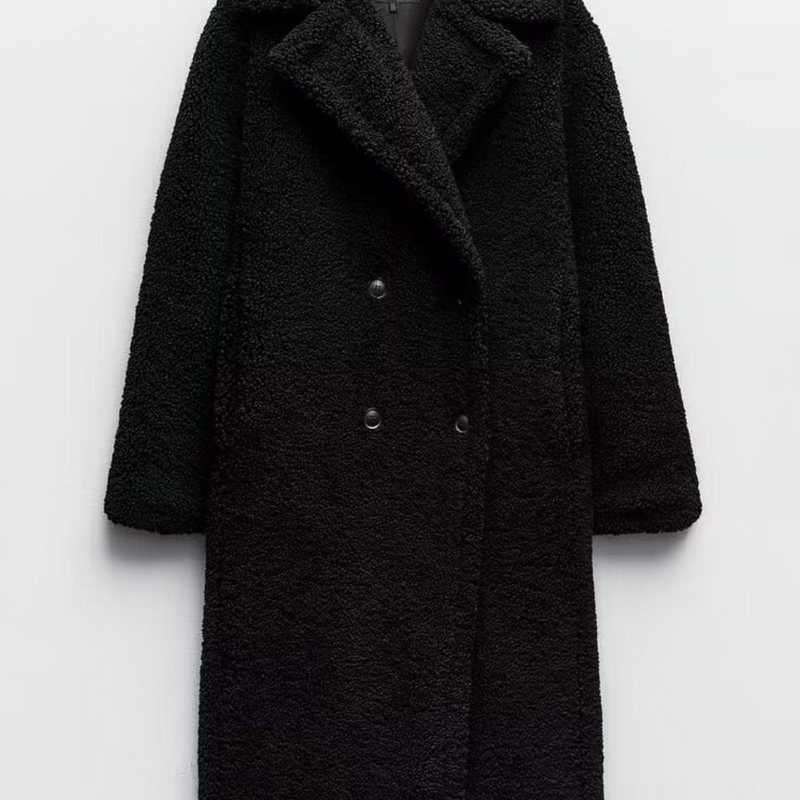 Weicher Warmer Langer Trenchcoat Für Damen Elegant Coat