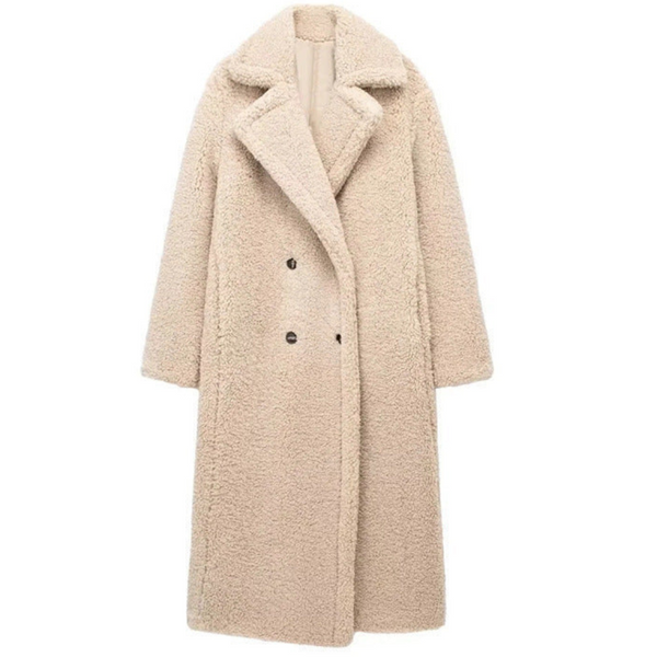 Weicher Warmer Langer Trenchcoat Für Damen Elegant Coat