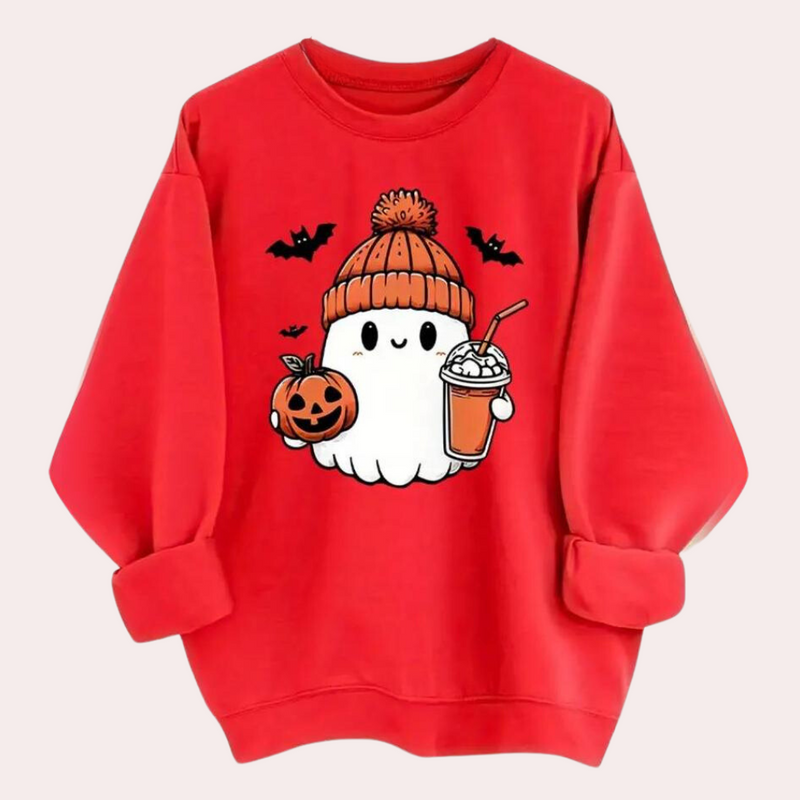 Weiches Sweatshirt Für Damen Mit Spooky Design Komfort