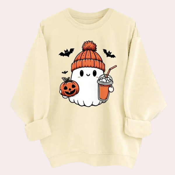 Weiches Sweatshirt Für Damen Mit Spooky Design Komfort