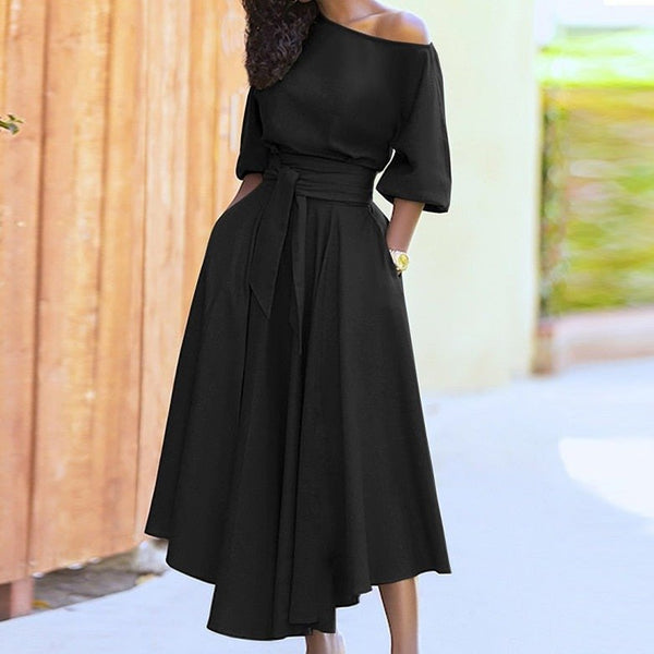 Warmes A-Linien-Kleid zum Binden für dich im Sommer