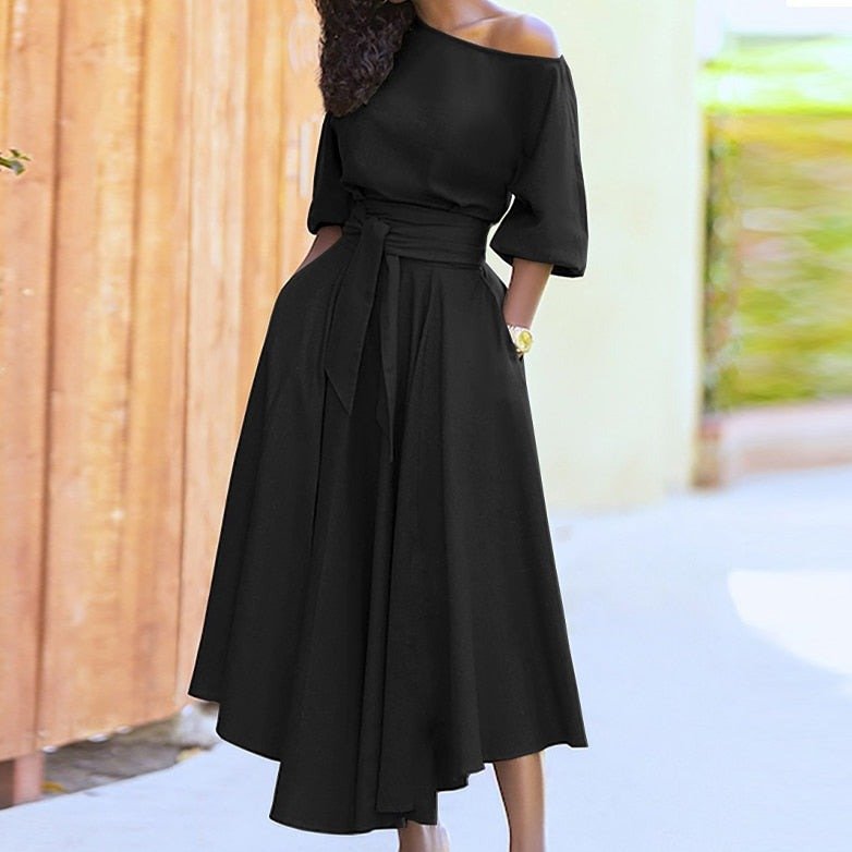 Warmes A-Linien-Kleid zum Binden für dich im Sommer