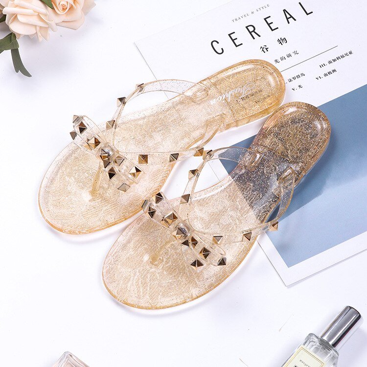 Bequeme und Stylische Nieten-Schleifenknoten Sandalen für dich